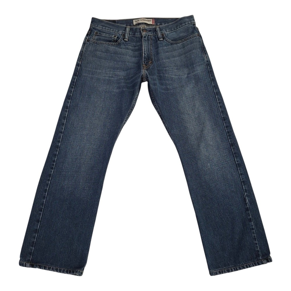 Levis 514 Slim Straight Jeans Mens 32x30* (32x28) Blue Medium Wash Denim Pants